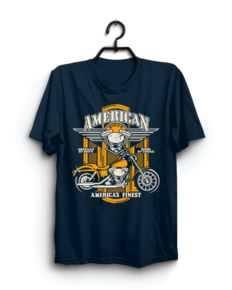 Cloth Machine americas finest pure cotton Navy Blue Tshirt