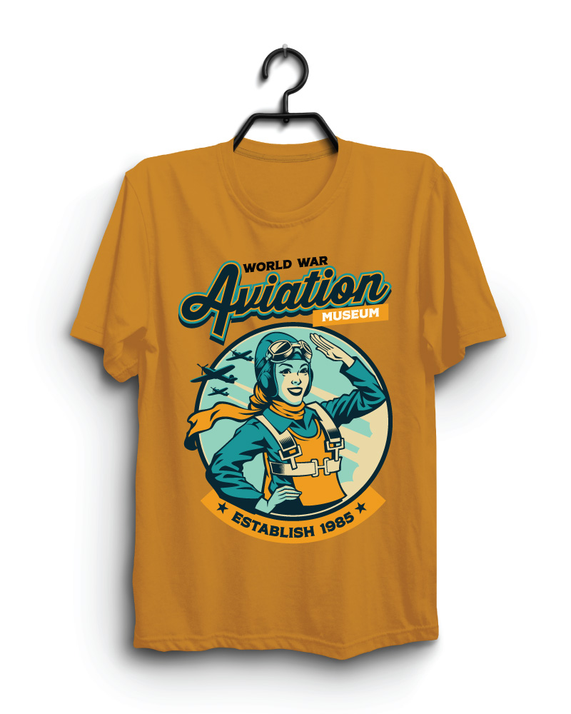 Cloth Machine avation queen pure cotton camel Tshirt