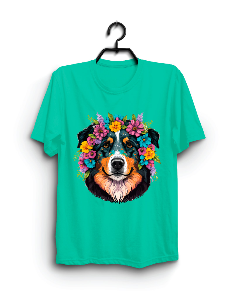 Cloth Machine beauty dog pure cotton Light Rama Tshirt