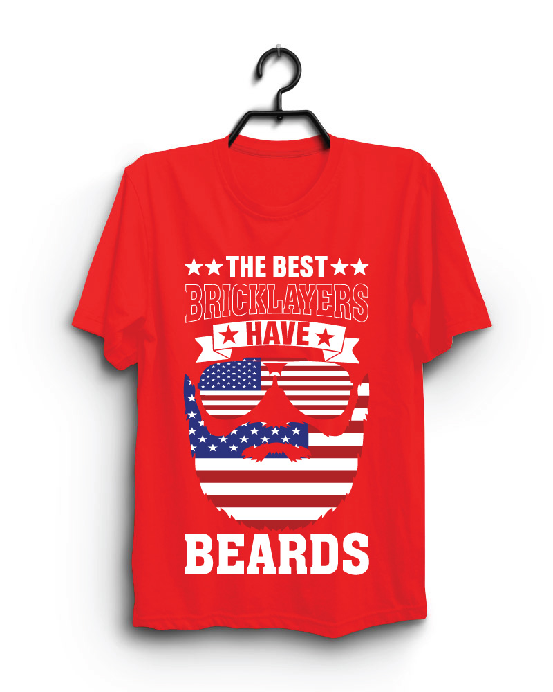 Cloth Machine best bricklayers pure cotton Red Tshirt