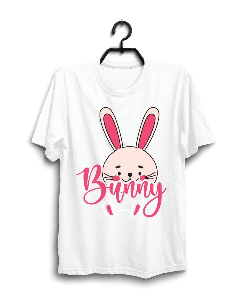 Cloth Machine bunny pure cotton Black Oversized Tshirt
