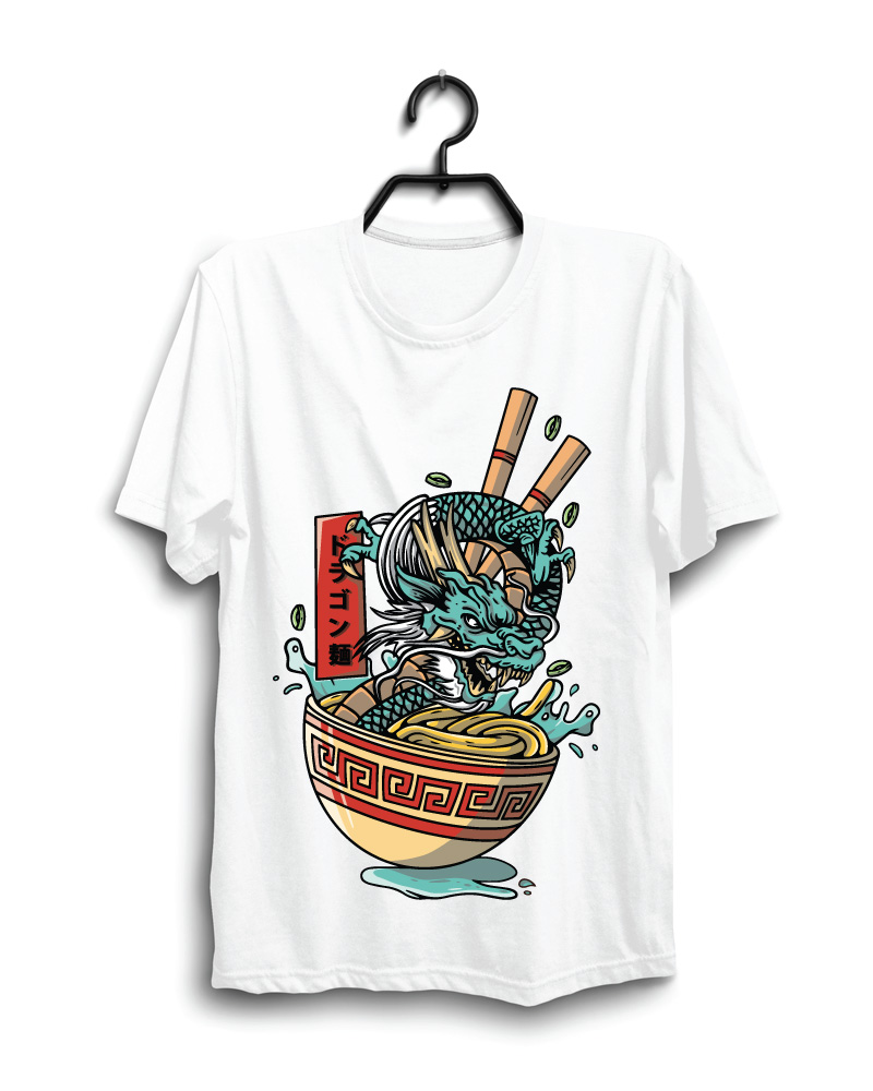 Cloth Machine china rama dragon pure cotton White Oversized Tshirt