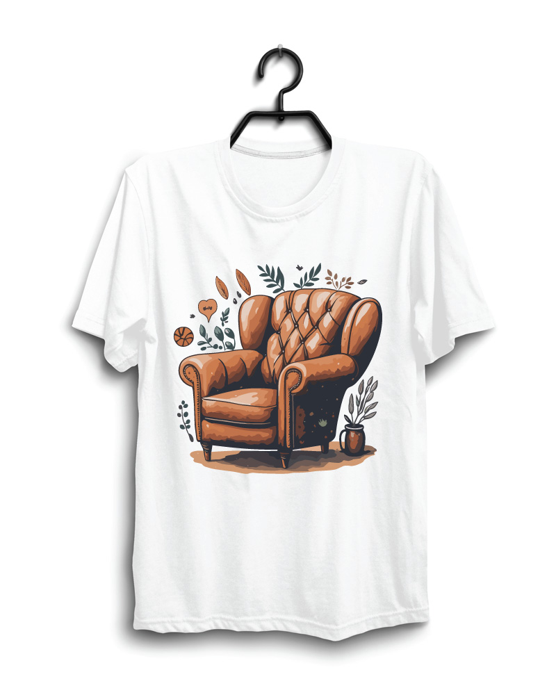 Cloth Machine coffee sofa pure cotton White Oversized Tshirt