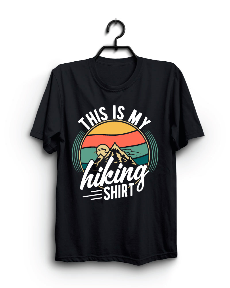 Cloth Machine its my hiking pure cotton Black Oversized Tshirt