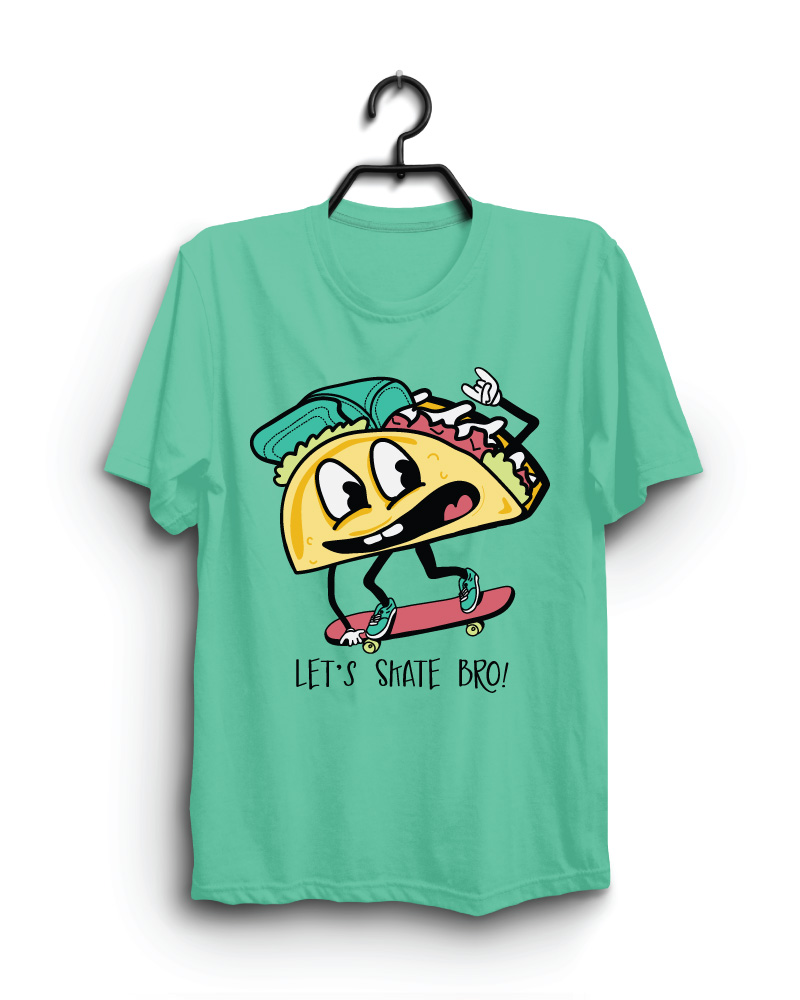 Cloth Machine lets start bro pure cotton Light Rama Tshirt