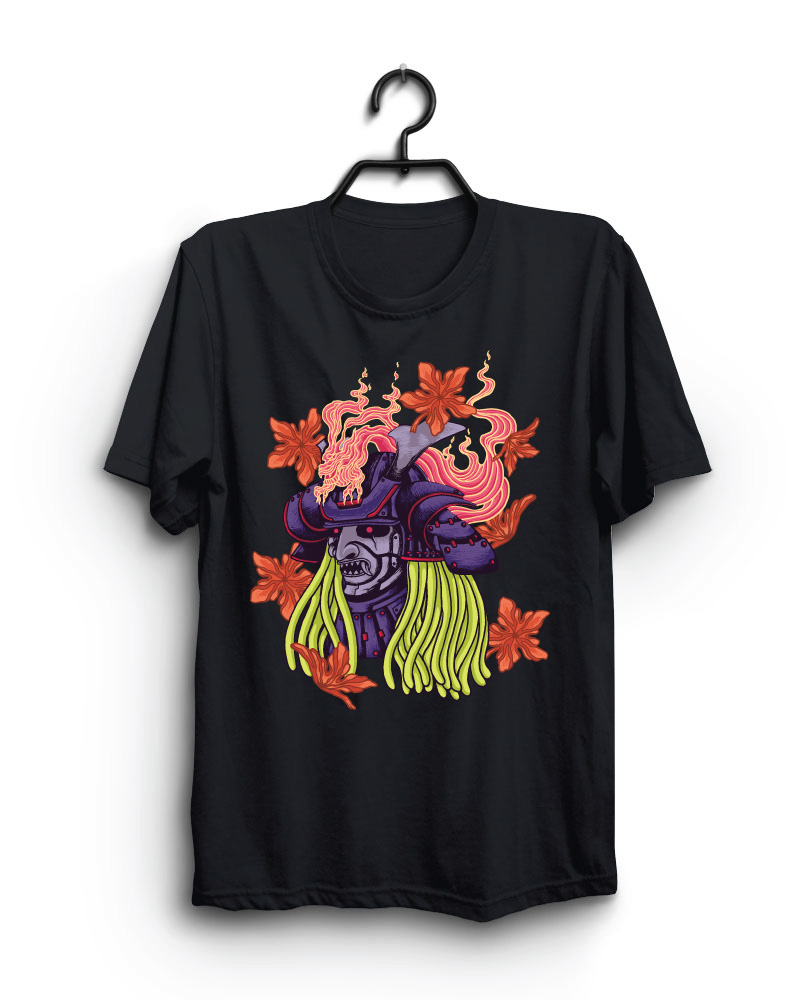 Cloth Machine moster carribean pure cotton Black Oversized Tshirt