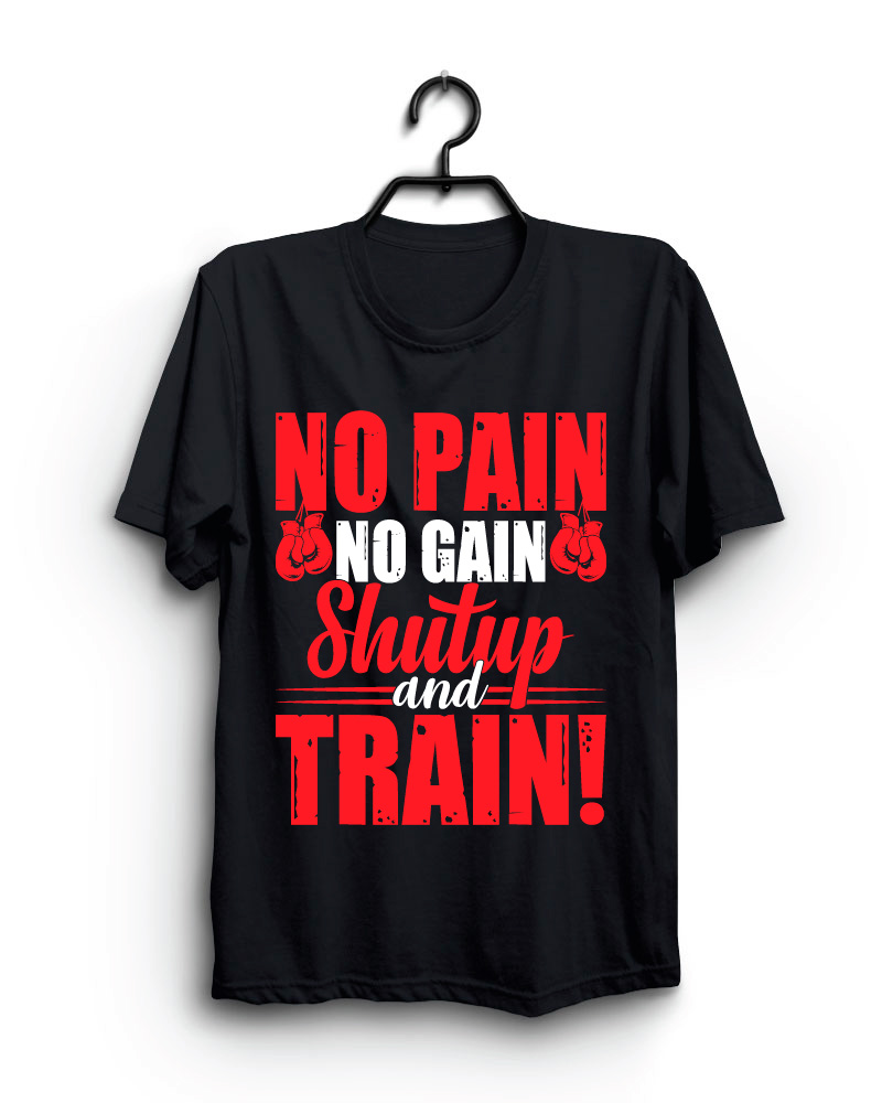 Cloth Machine no pain shutup pure cotton Black Oversized Tshirt