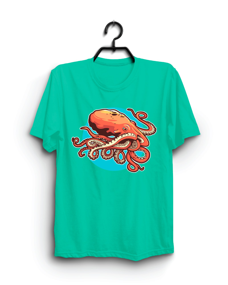 Cloth Machine octo pure cotton Light Rama Tshirt