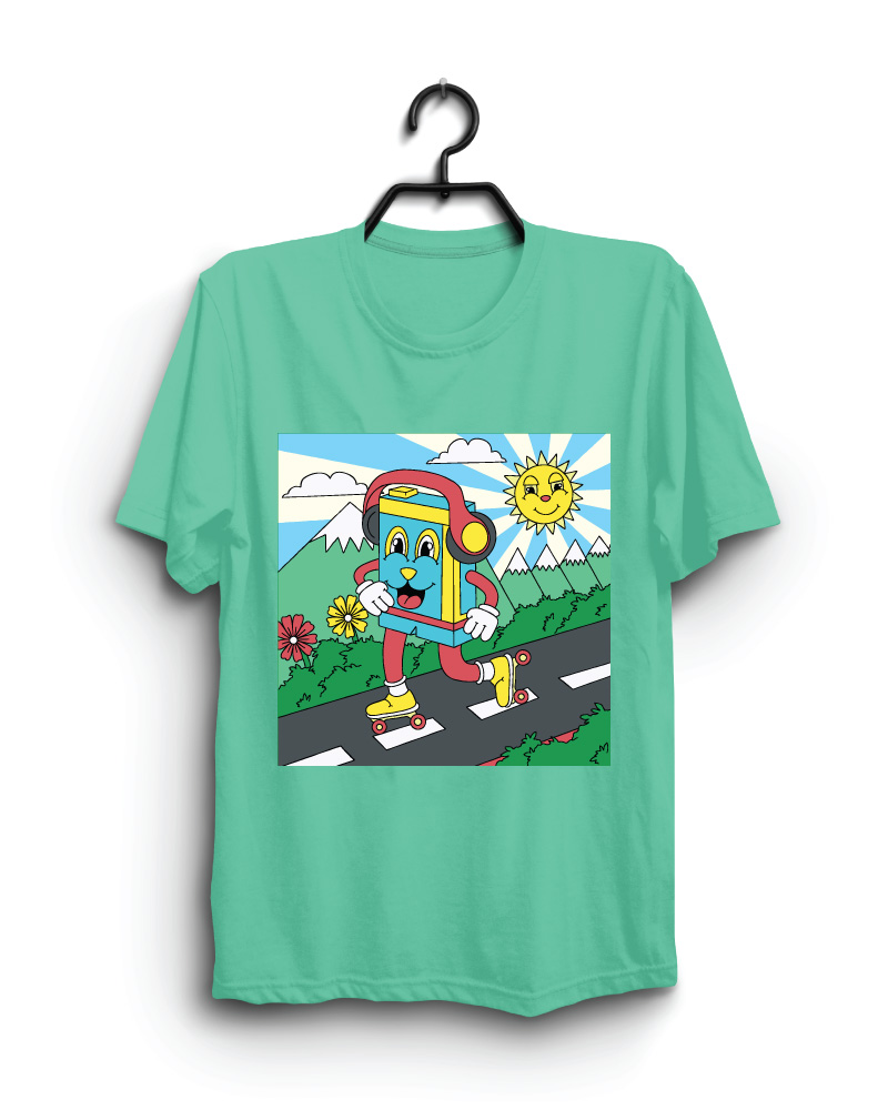 Cloth Machine run runner pure cotton Light Rama Tshirt