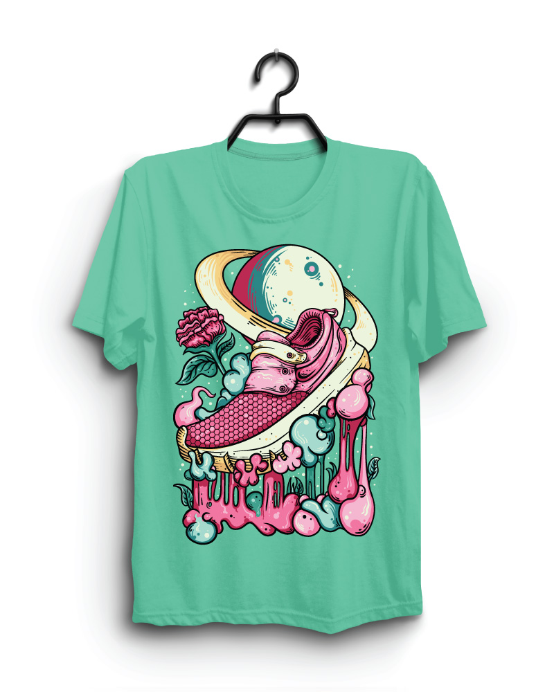 Cloth Machine saturn shoe pure cotton Light Rama Tshirt