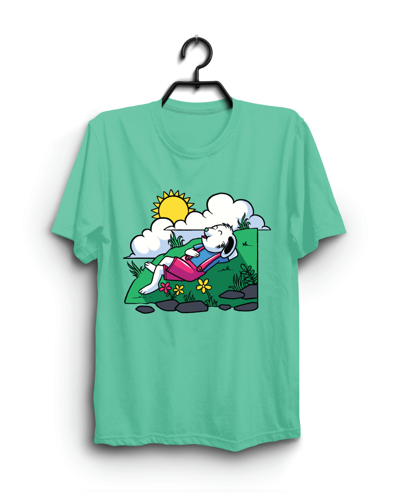 Cloth Machine silent sunbath pure cotton Light Rama Tshirt