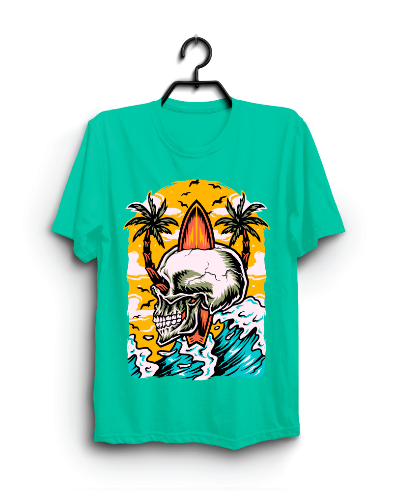 Cloth Machine skull island pure cotton Light Rama Tshirt