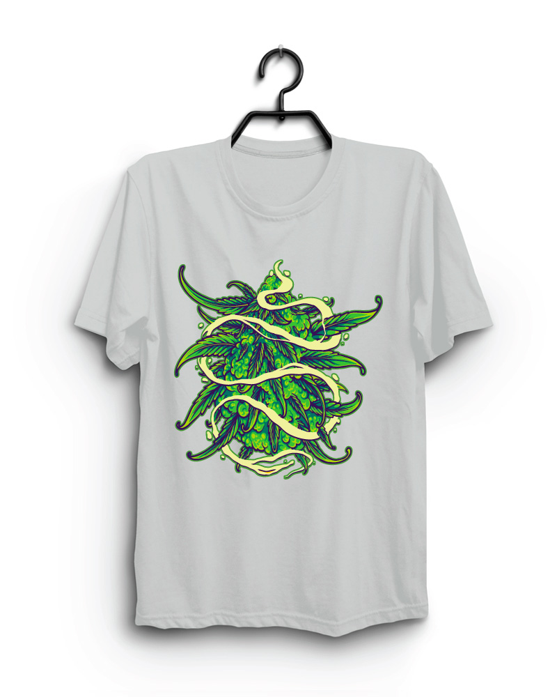 Cloth Machine vegges pure cotton Grey Tshirt