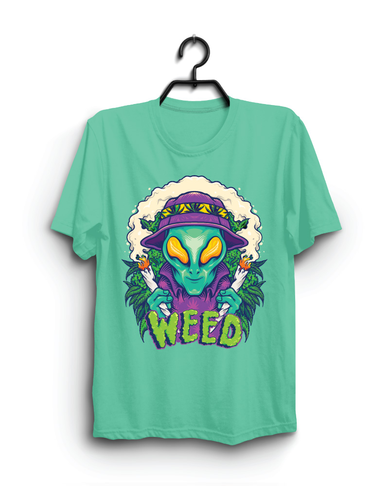 Cloth Machine weed pure cotton Light Rama Tshirt