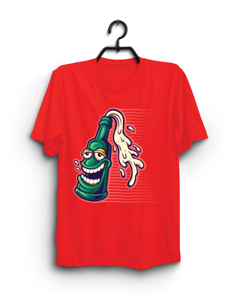 Cloth Machine yo yo bear pure cotton Red Tshirt