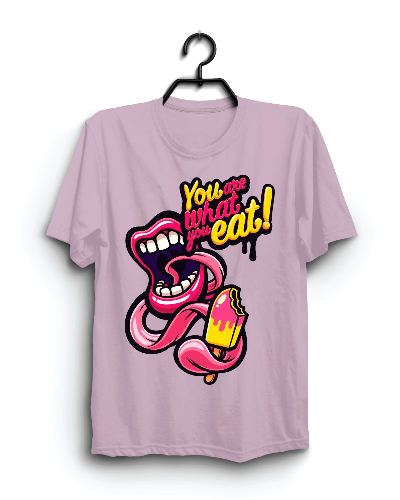 Cloth Machine you are what you eat pure cotton onion Tshirt